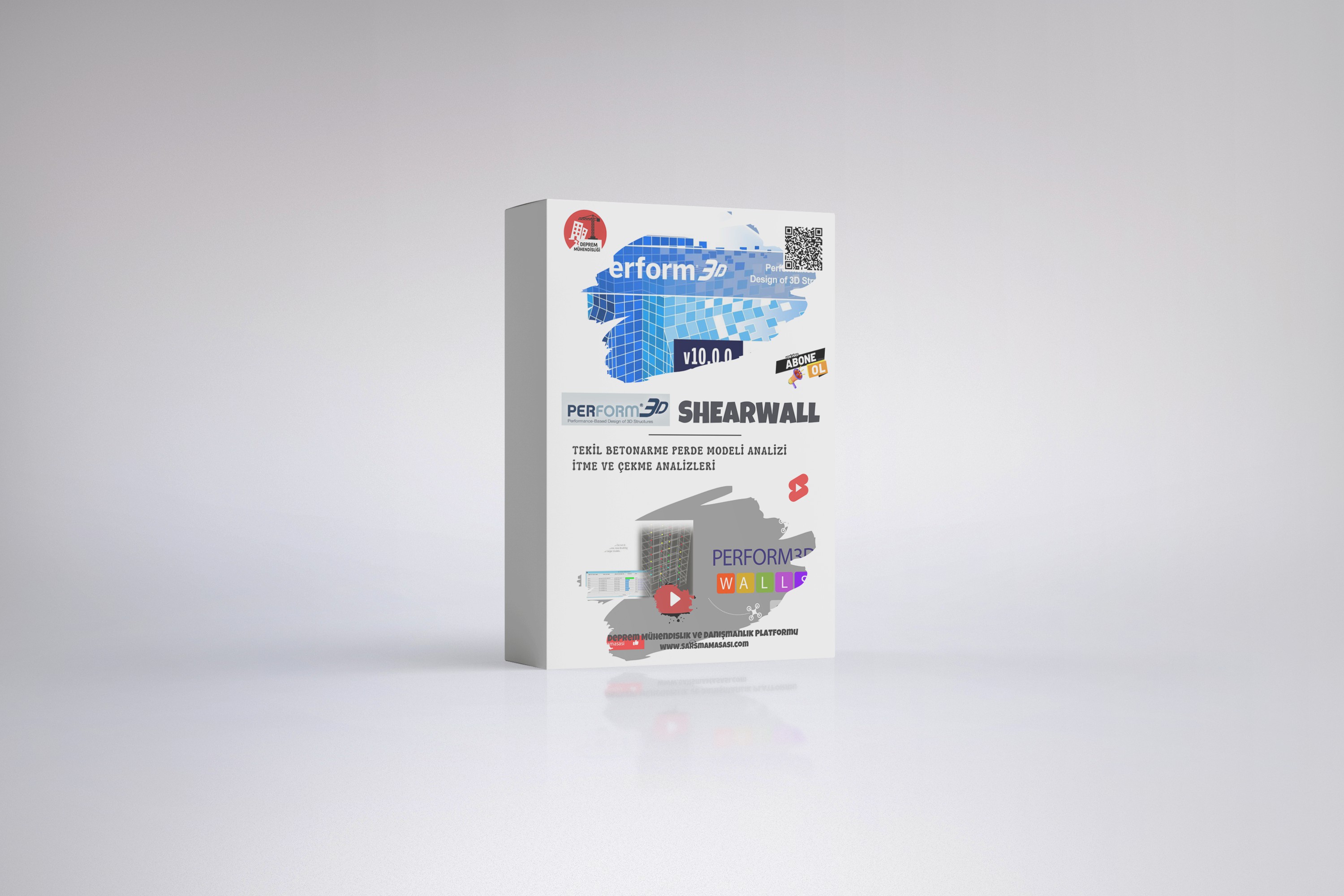Perform3D - Shearwall Analizi - Dikdörtgen Perde